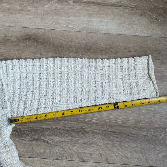 Eileen Fisher sweater Organic Cotton funnel neck textured woven pullover large - Picture 13 of 14